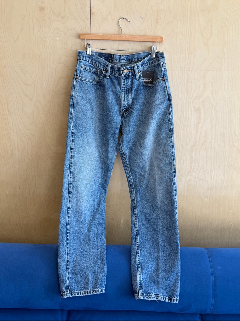 Wrangler Straight Jeans in Light Blue Denim